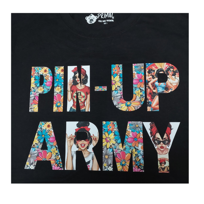 Polera Pin-UP Army Woman - Imagen 2