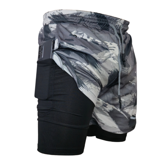 Short Primal White Camo Men 2 en 1. - Imagen 3