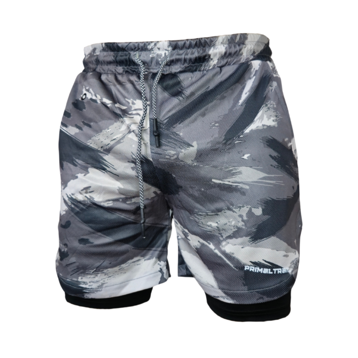 Short Primal White Camo Men 2 en 1.