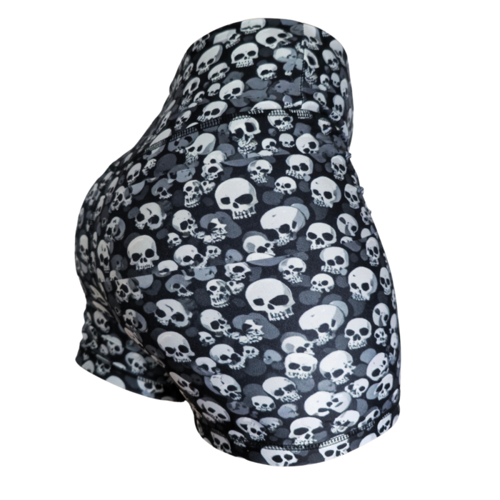 Calza Corta Skull Black