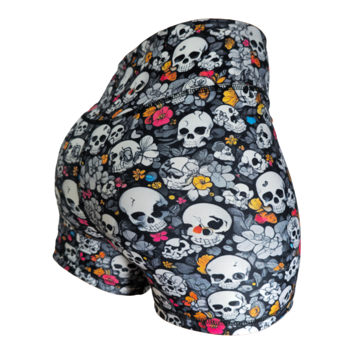 Calza Corta Skull & Flowers - Imagen 3